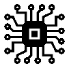 ikona chipset miniaturyzacja
